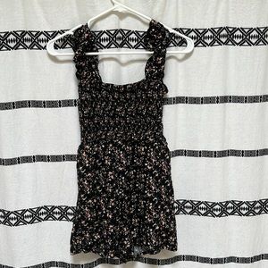 Cute flower print romper